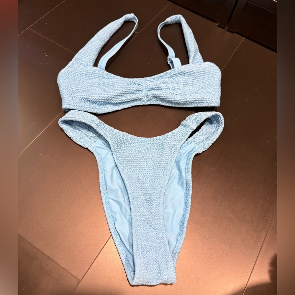 Light blue two piece bikini